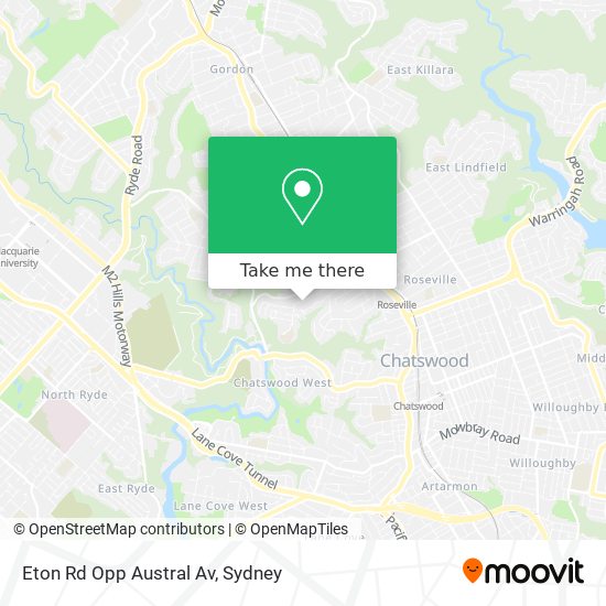 Eton Rd Opp Austral Av map
