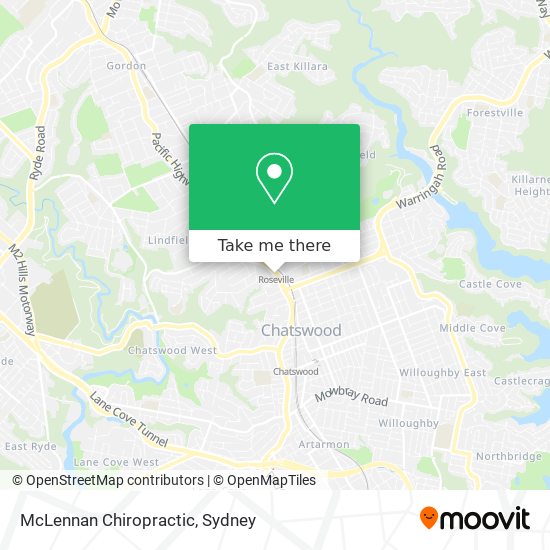 McLennan Chiropractic map