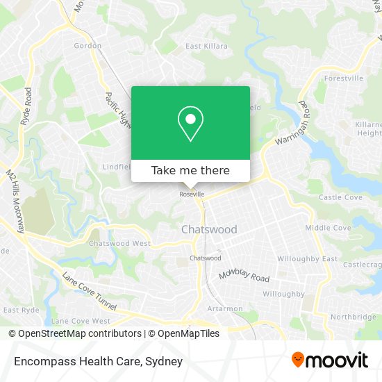 Encompass Health Care map