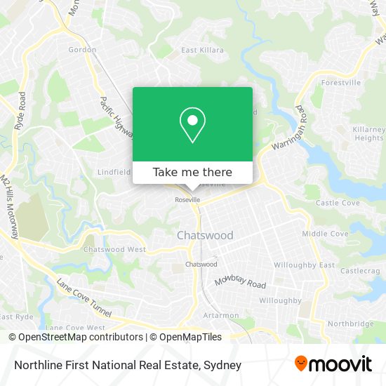 Mapa Northline First National Real Estate