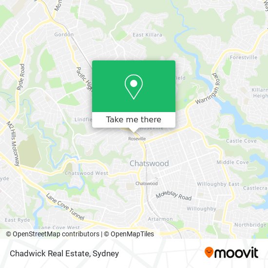 Chadwick Real Estate map