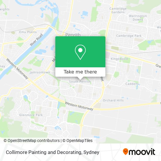 Collimore Painting and Decorating map