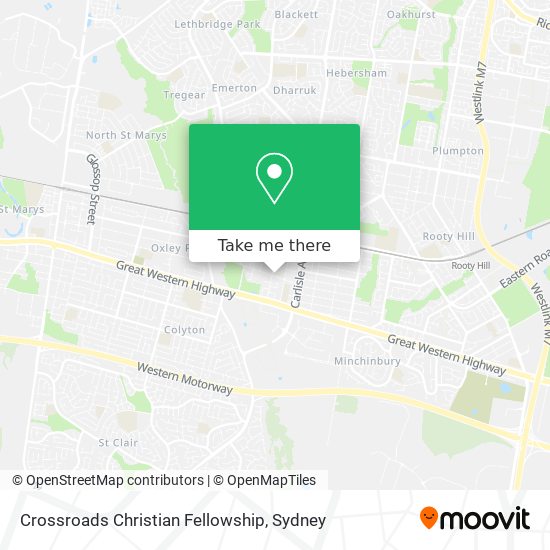 Crossroads Christian Fellowship map