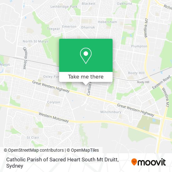 Catholic Parish of Sacred Heart South Mt Druitt map