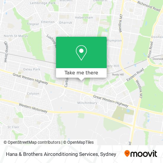 Hana & Brothers Airconditioning Services map