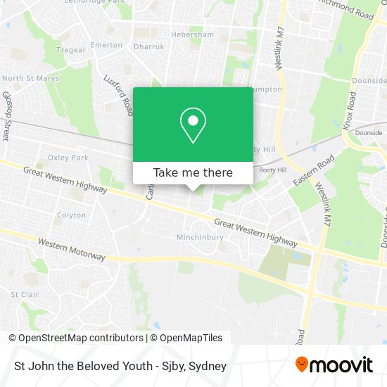 St John the Beloved Youth - Sjby map
