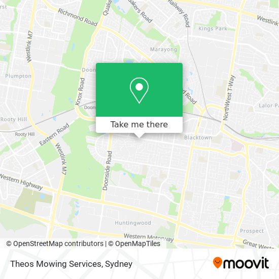 Theos Mowing Services map