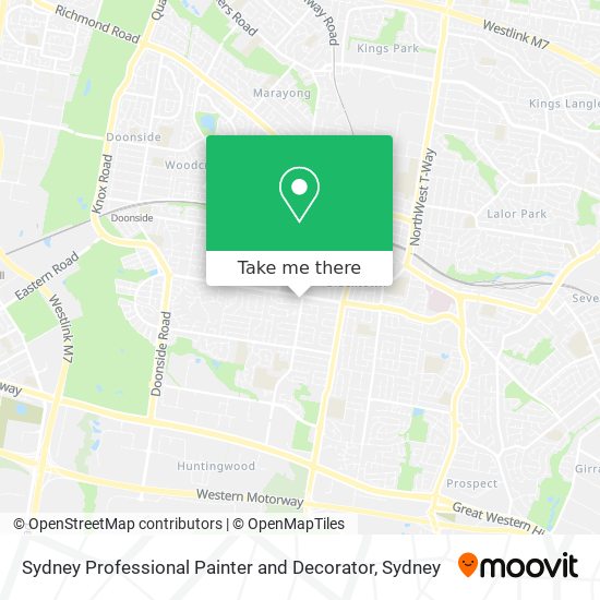 Mapa Sydney Professional Painter and Decorator