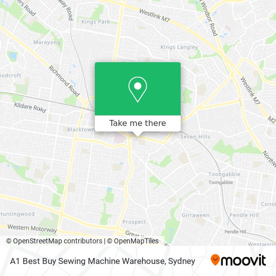 A1 Best Buy Sewing Machine Warehouse map