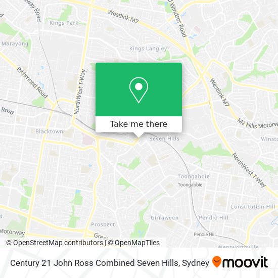 Century 21 John Ross Combined Seven Hills map