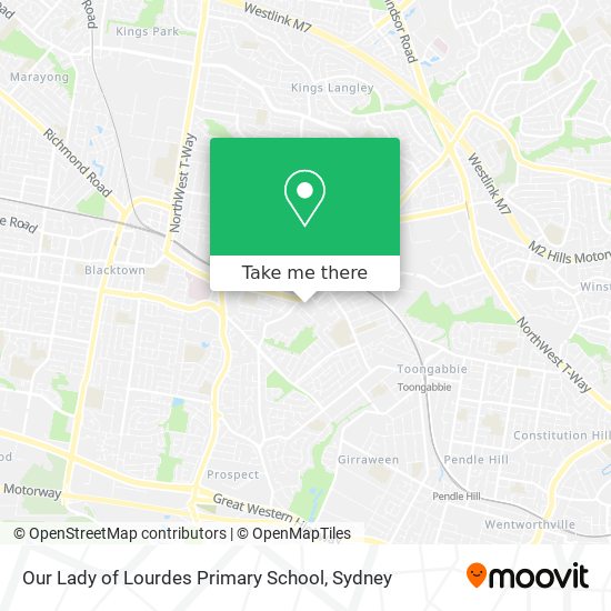 Our Lady of Lourdes Primary School map