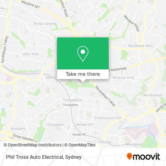 Phil Tross Auto Electrical map