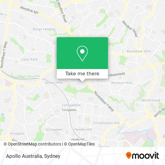 Mapa Apollo Australia