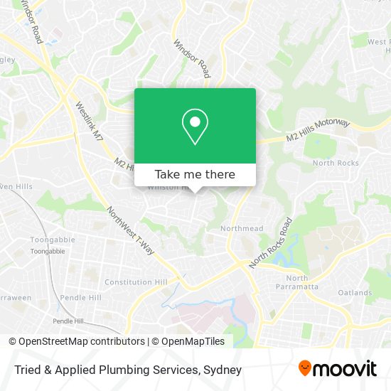 Tried & Applied Plumbing Services map