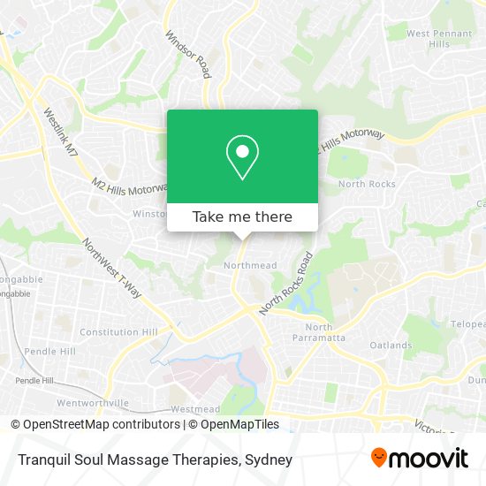 Tranquil Soul Massage Therapies map