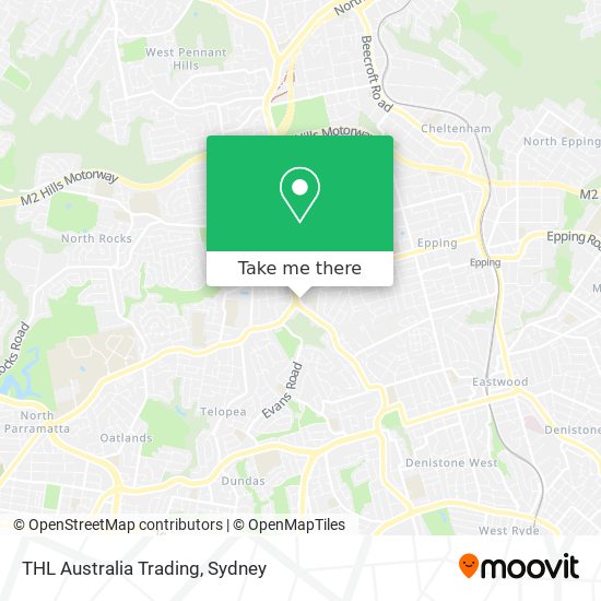 THL Australia Trading map