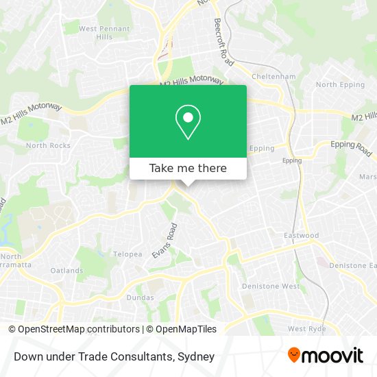 Mapa Down under Trade Consultants