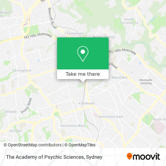 The Academy of Psychic Sciences map