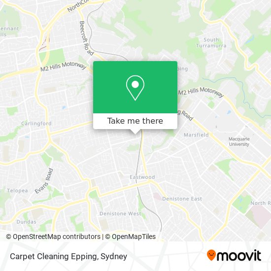 Carpet Cleaning Epping map