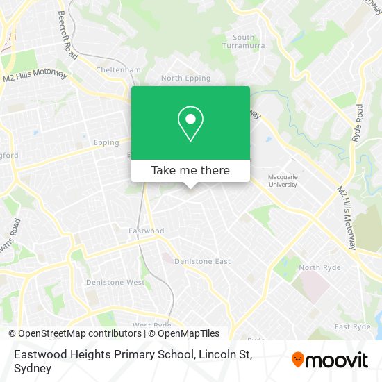 Eastwood Heights Primary School, Lincoln St map