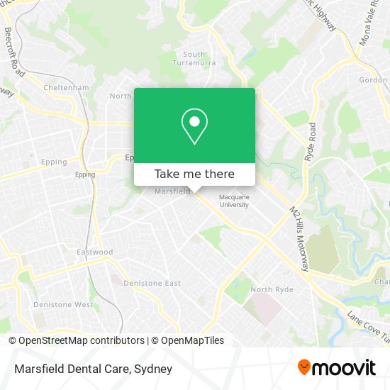 Marsfield Dental Care map