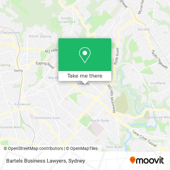 Bartels Business Lawyers map