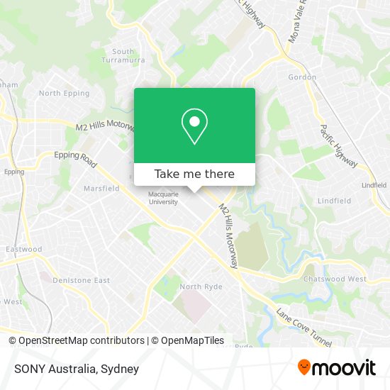 SONY Australia map