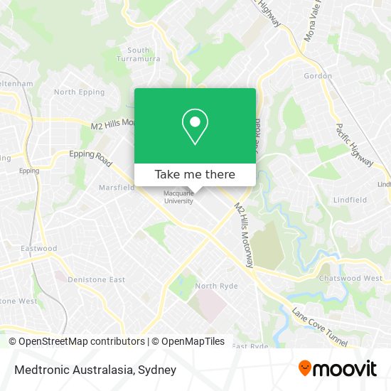 Medtronic Australasia map