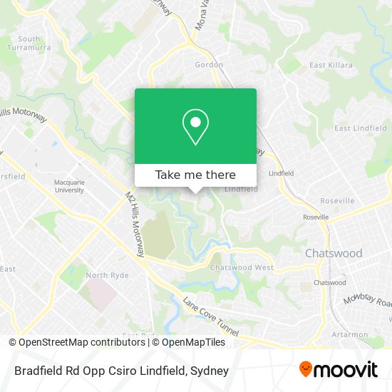 Bradfield Rd Opp Csiro Lindfield map