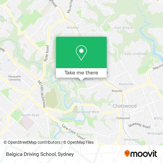 Belgica Driving School map