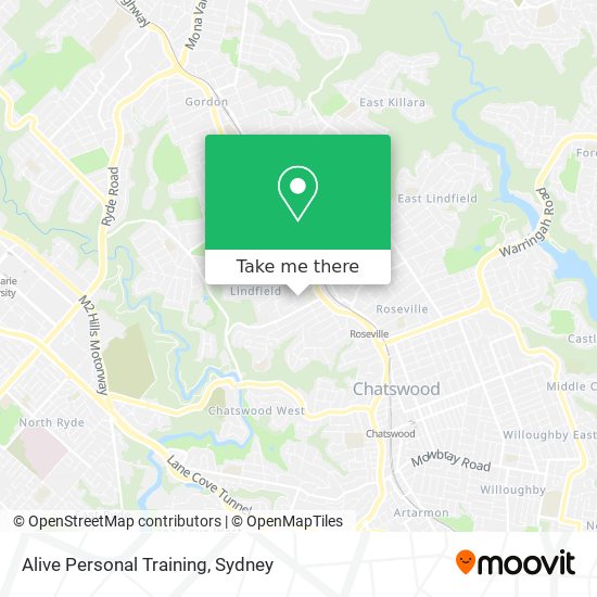 Alive Personal Training map