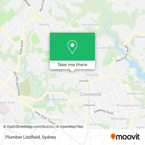 Plumber Lindfield map