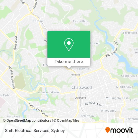 Mapa Shift Electrical Services