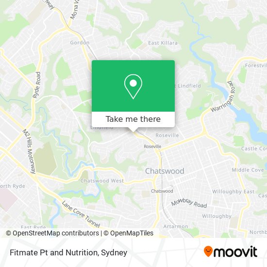 Fitmate Pt and Nutrition map