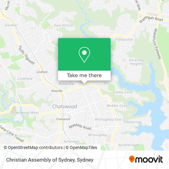 Mapa Christian Assembly of Sydney