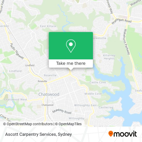 Ascott Carpentry Services map