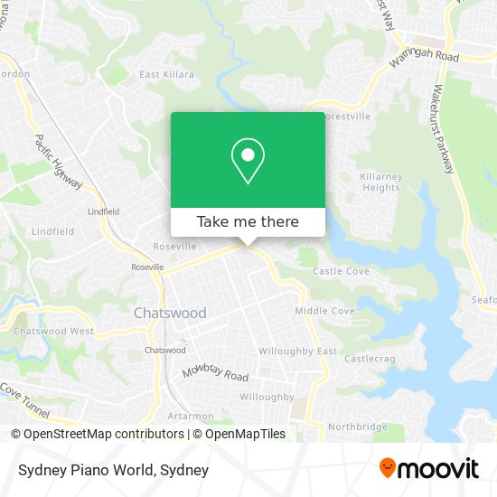 Sydney Piano World map