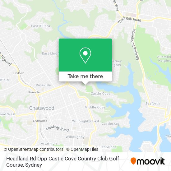 Mapa Headland Rd Opp Castle Cove Country Club Golf Course