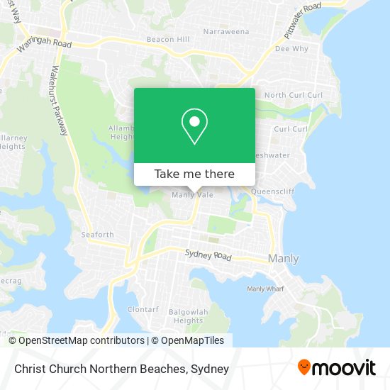 Christ Church Northern Beaches map