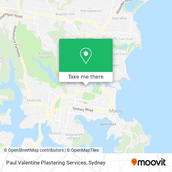 Mapa Paul Valentine Plastering Services
