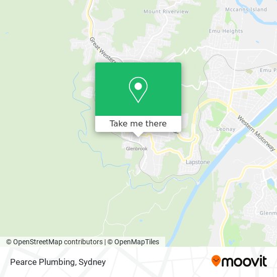 Mapa Pearce Plumbing