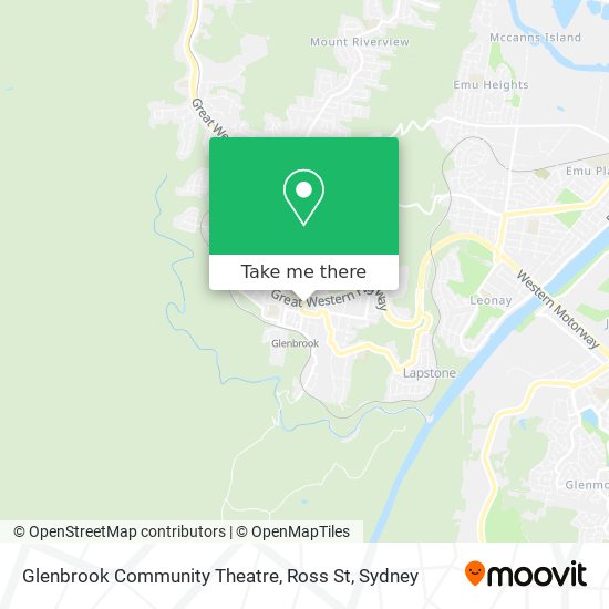 Glenbrook Community Theatre, Ross St map