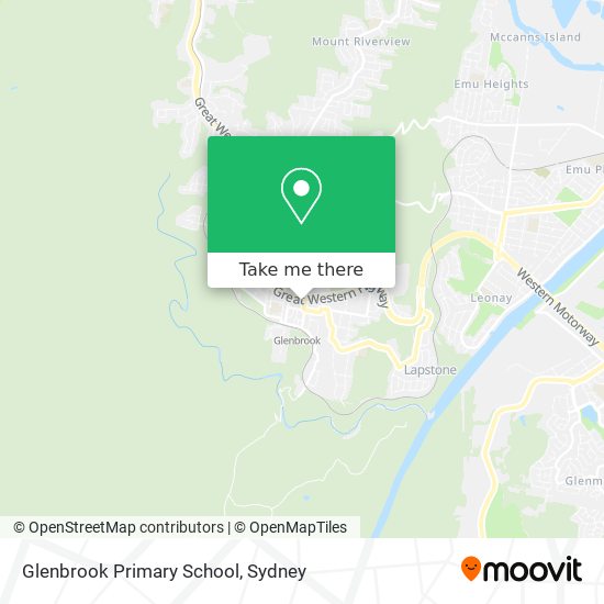 Mapa Glenbrook Primary School