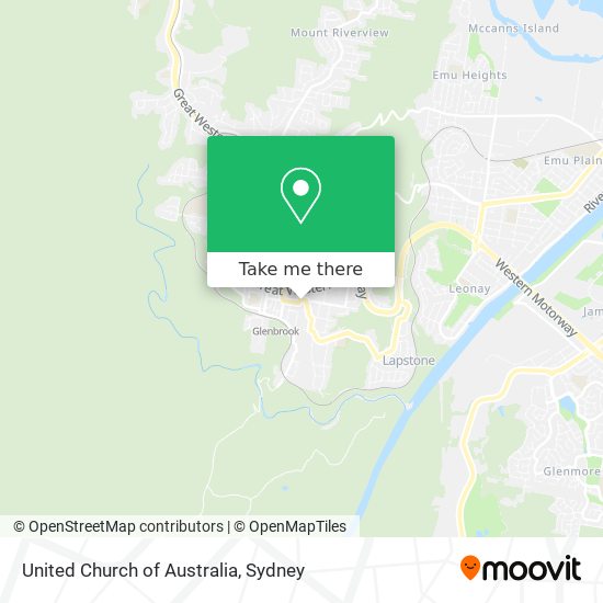 United Church of Australia map