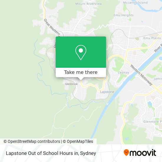 Lapstone Out of School Hours in map