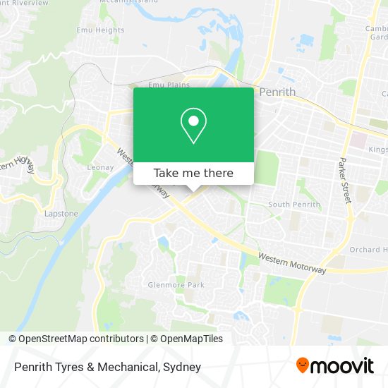 Penrith Tyres & Mechanical map