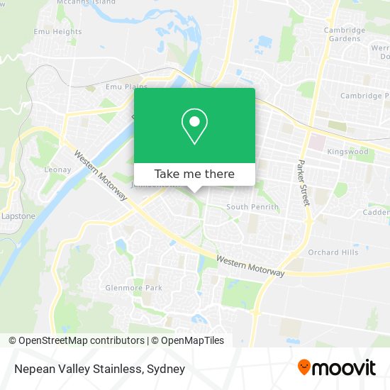 Nepean Valley Stainless map