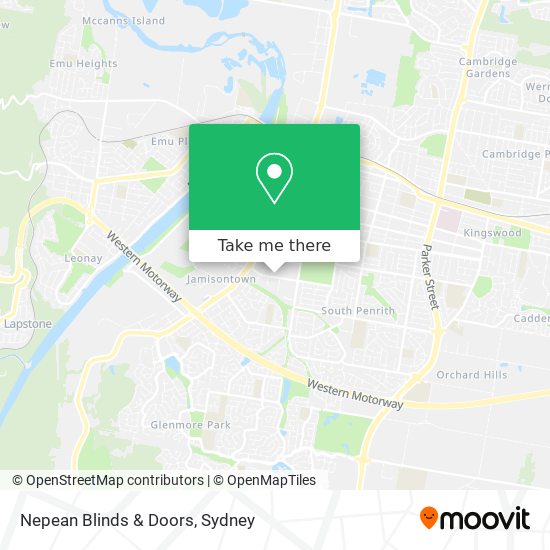 Nepean Blinds & Doors map