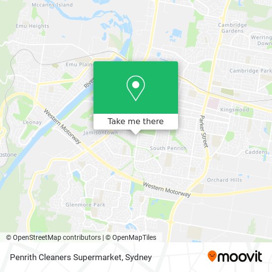 Penrith Cleaners Supermarket map