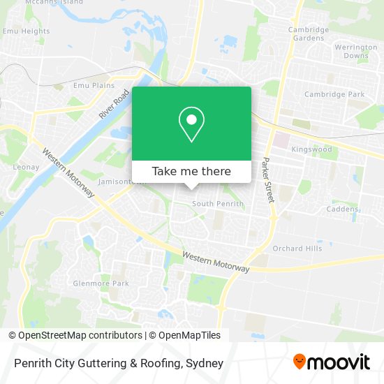 Penrith City Guttering & Roofing map